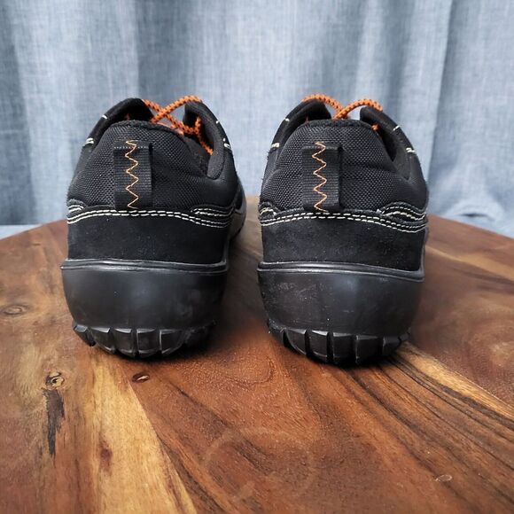 RARE Banana Republic Black Suede Trainers / Hiking Low Tops Men's Size 10 - Picture 8 of 10